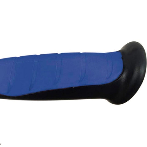 Pack 2 stampelle in alluminio con impugnatura anatomica in gomma colore blu