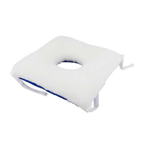 Cuscino Antidecubito Quadrato con Foro su Doppia Faccia – 40x38 cm