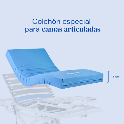Colchón impermeable de espuma | Corte superior en cuadrícula - Origin HR - 105x190 cm