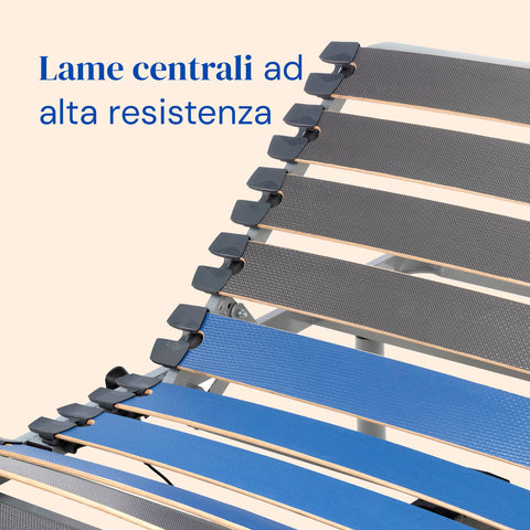 Letto ortopedico elettrico compatto e sponde letto - 90x200 cm