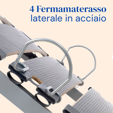 Letto ortopedico elettrico compatto e sponde letto - 90x200 cm