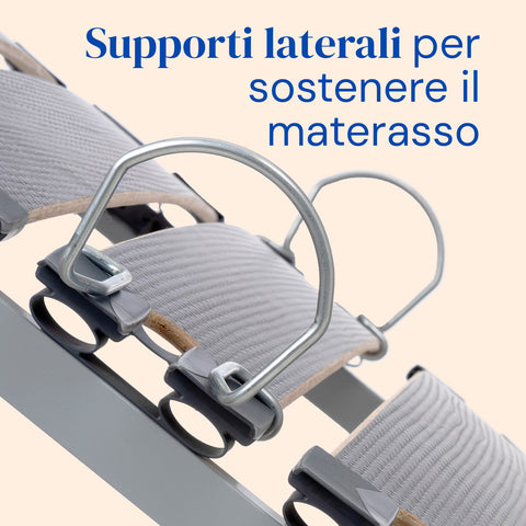 Letto ospedaliero con materasso sanitario viscoelastico plus e sponde letto - 90x200 cm