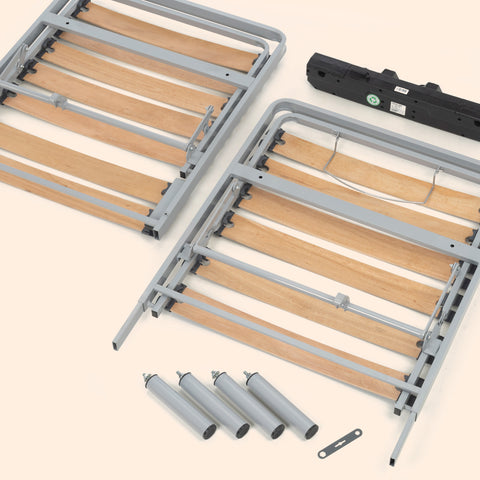 Letto ortopedico elettrico compatto | Telecomando Wireless - 90x200 cm