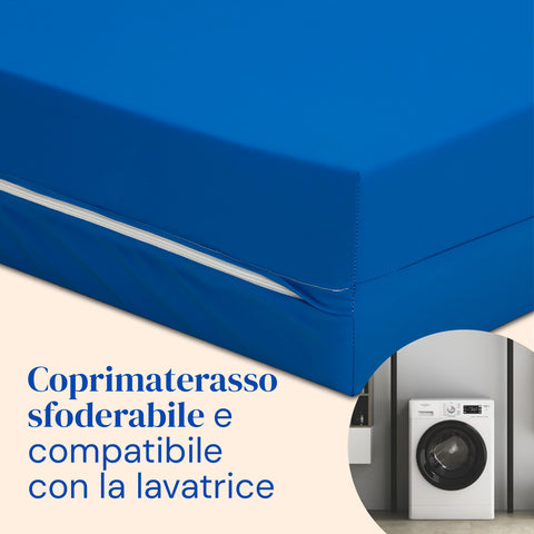 Letto ospedaliero con gambe regolabili, materasso sanitario viscoelastico plus e sponde letto - 90x200 cm