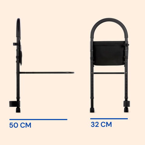 Maniglia da Letto Regolabile in Altezza | Supporto Fisso per Alzarsi